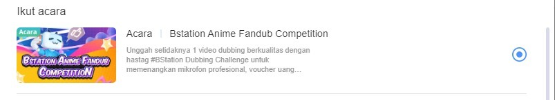 Bstation Anime Fandub Competition Sudah Dimulai! - Otaku Mobileague