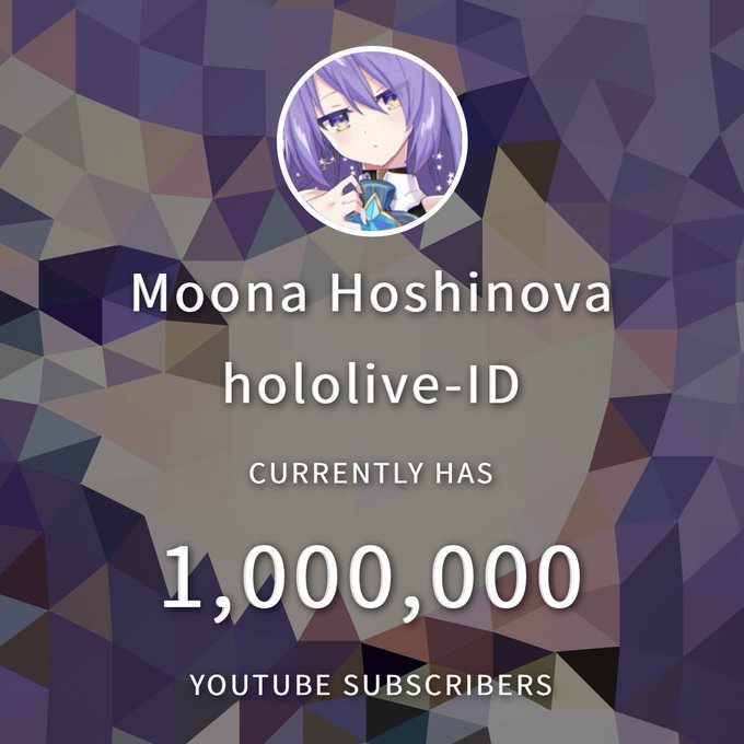 Virtual YouTuber Moona Hoshinova